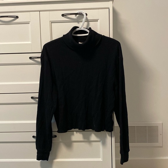 TNA Black Waffle Top - Picture 1 of 3